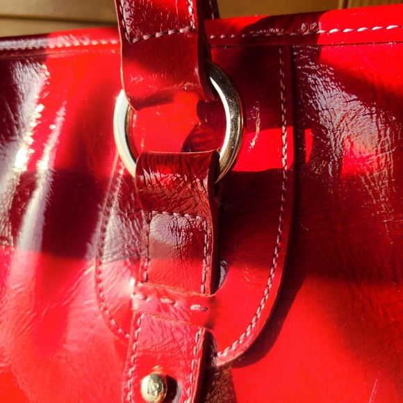 Liz Claiborne large red bag - Picture 2 of 6